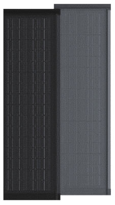 HJT CELLS 95W 100W 105W 날씨에 저항하는 BIPV 태양열 타일 검은 직사각형 태양광 지붕 패널 CE 인증