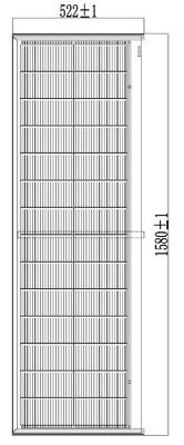 HJT CELLS 80W 90W 기상 저항성 블랙 템퍼드 글래스 BIPV 태양열 타일 설치 용이성 정사각형 모양