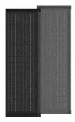HJT CELLS 80W 90W 기상 저항성 블랙 템퍼드 글래스 BIPV 태양열 타일 설치 용이성 정사각형 모양