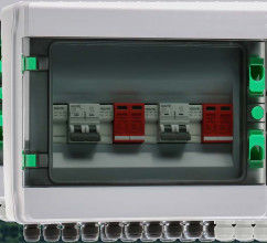 GYPV/2-1 DC 조합기 상자 2 In 1 Out 20A/32A DC 회로 차단기와 최대 출력 스위치 전류